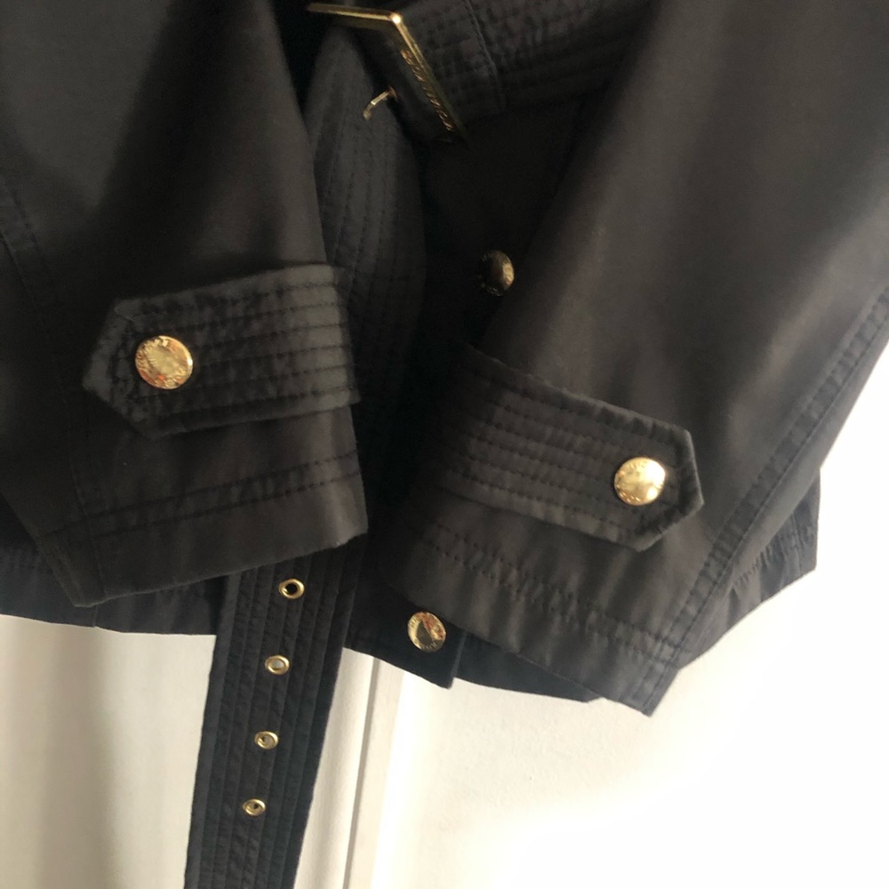 Michael Kors Belted Soft Shell Hooded Jacket - Picture 3 of 8